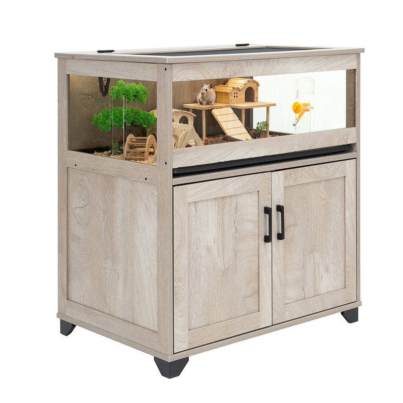 View of Archie & Oscar™ Hamster Cage with Storage Cabinet, Rabbit Cage ...